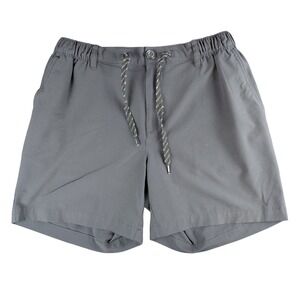 Chubbies Mens Everywear Shorts Gray 6 Inch Inseam Elastic Waist Size Large